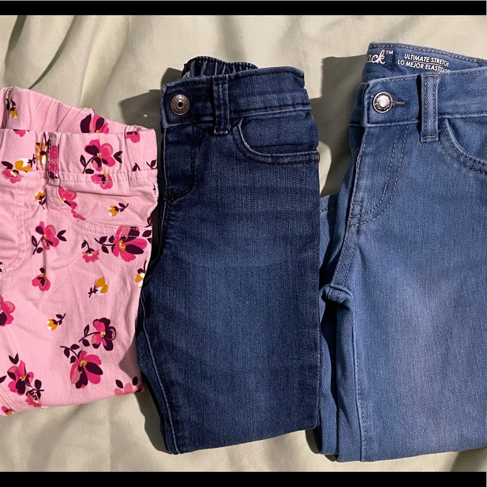 Toddler lot of pants and sweat suit Sz 24m/2t girls